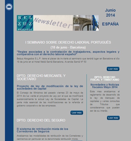 Newsletter España - Junio 2014